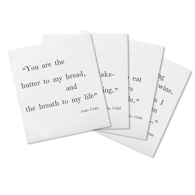 Face To Face Napkin Notes - What Would Julia Child Do? - Set Of 4