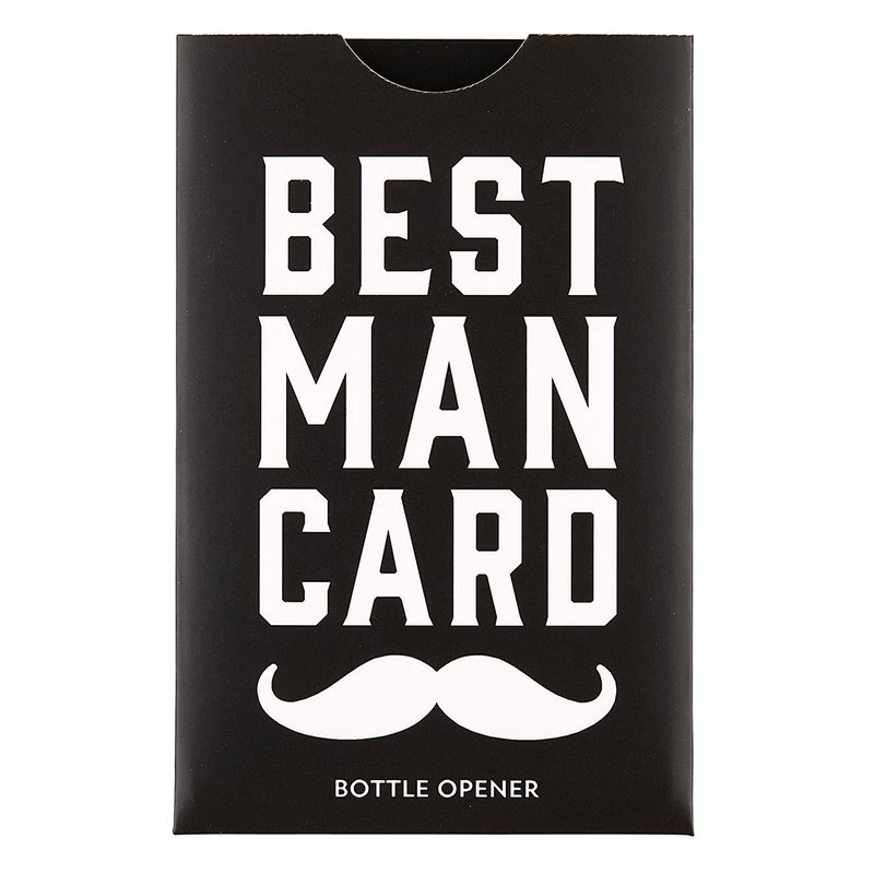 Man Card Bottle Opener - Best Man