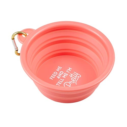 Collapsible Bowl - Feed Me And Tell Me I'm Pretty