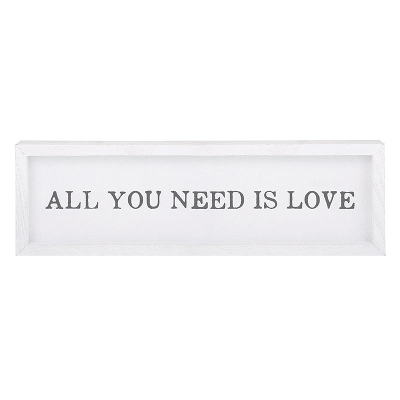 Face To Face 8.5" X 28" Word Board - All You Need Is Love