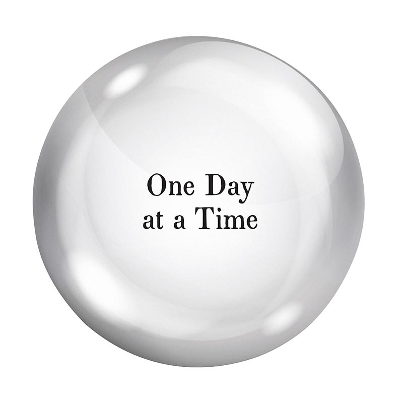 Face To Face Paperweight - One Day At A Time