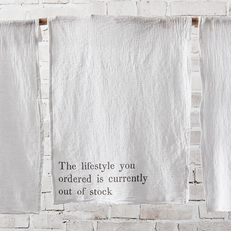 Face To Face Tea Towel - Lifestyle Ordered Is Out Of Stock