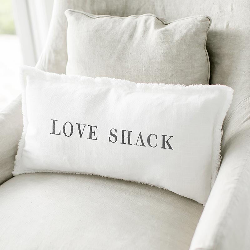 Face To Face Lumbar Pillow - Love Shack