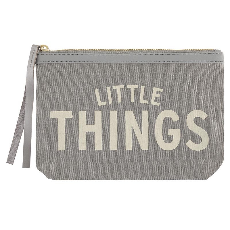 Grey Canvas Pouch - Little Things