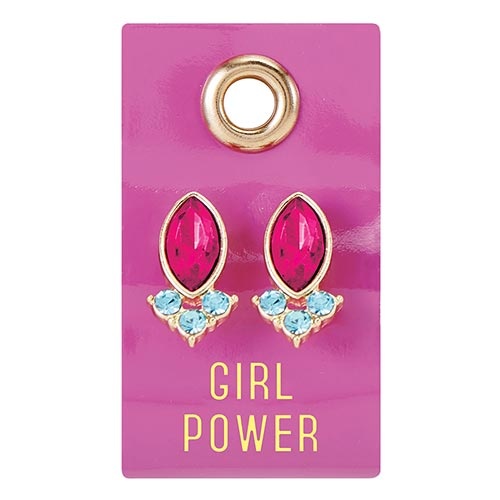 Gemstone Earring - Girl Power