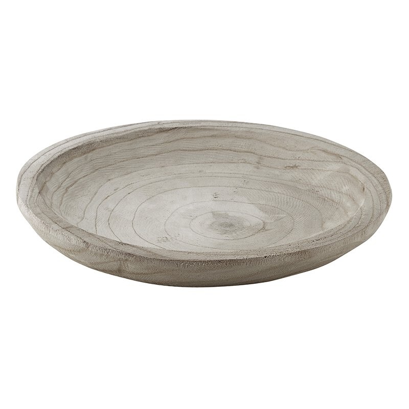 Paulownia Wood Bowl - Large - Grey