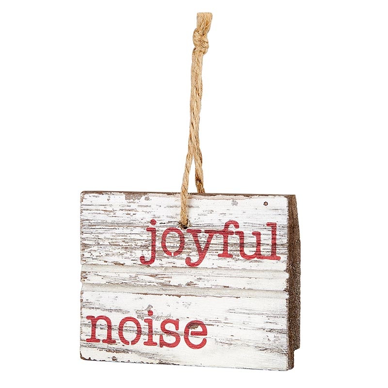Face To Face Wood Ornament - Joyful Noise
