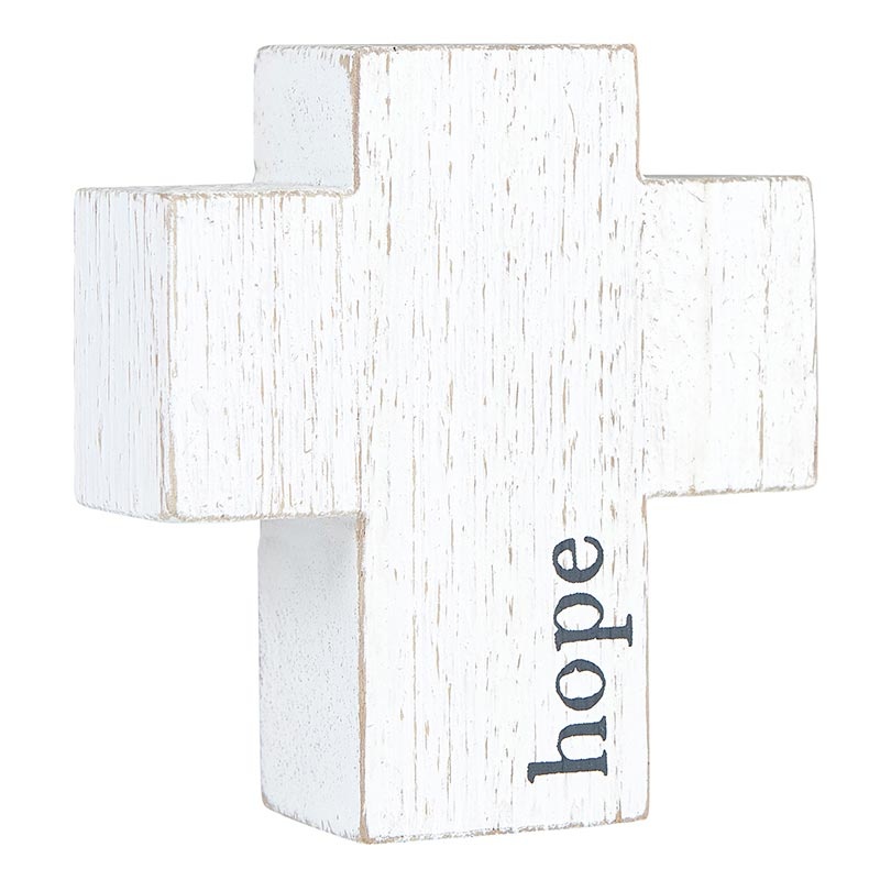 Face To Face Wood Cross - Hope