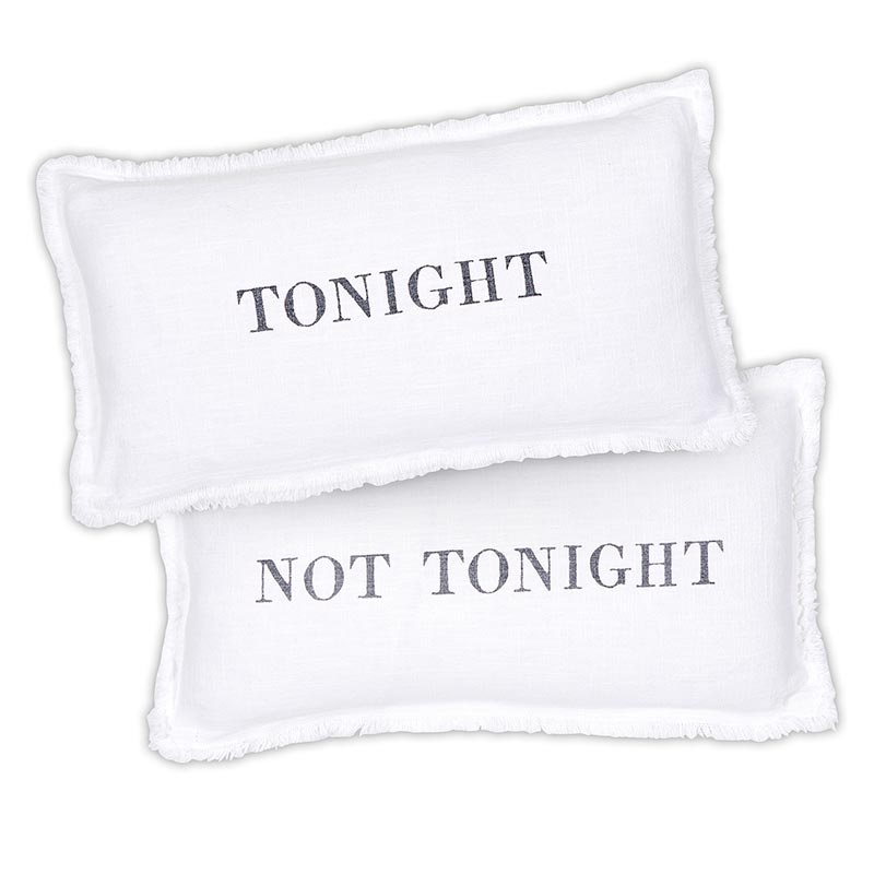 Face To Face Lumbar Pillow - Tonight/Not Tonight
