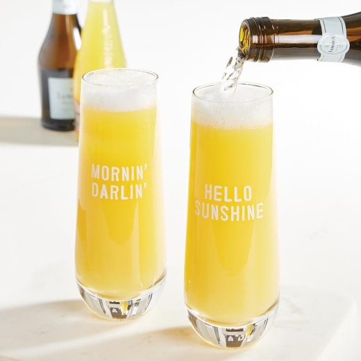 Face to Face Mimosa Glass Set - Juice Cleanse