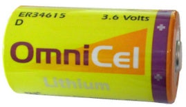 Omnicel D Size, 3.6 Volt 19Ah Lithium Battery