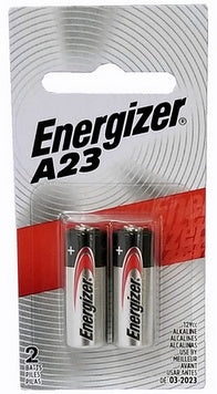 Energizer A23 12 Volt Alkaline Battery 2 On Blister Card
