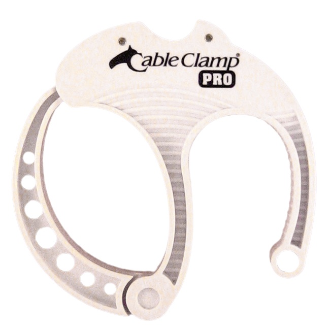 Cable Clamp Pro - Large - White/Black - Pack Of 8