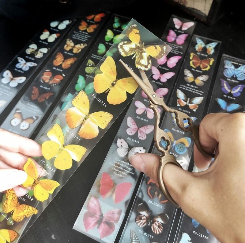 Butterfly Sticker Strips – 8 Styles
