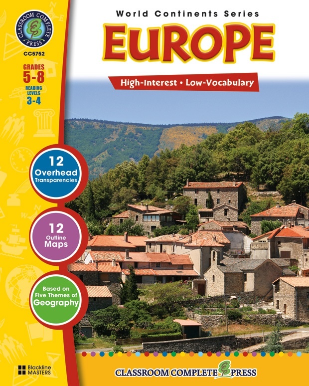 Classroom Complete Regular Education Social Studies Book: Europe, Grades - 5, 6, 7, 8