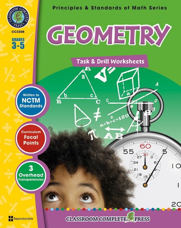 Classroom Complete Regular Education Book: Geometry - Task & Drill Sheets, Grades - 3, 4, 5
