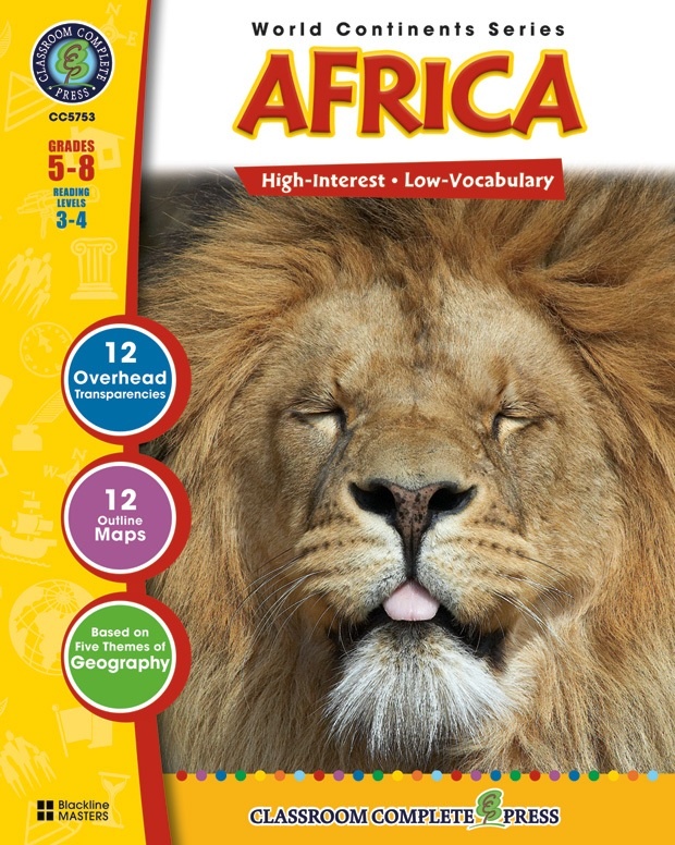 Classroom Complete Regular Education Social Studies Book: Africa, Grades - 5, 6, 7, 8