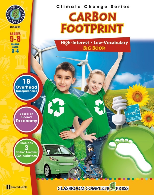 Classroom Complete Regular Education Book: Carbon Footprint - Big Book, Grades - 5, 6, 7, 8