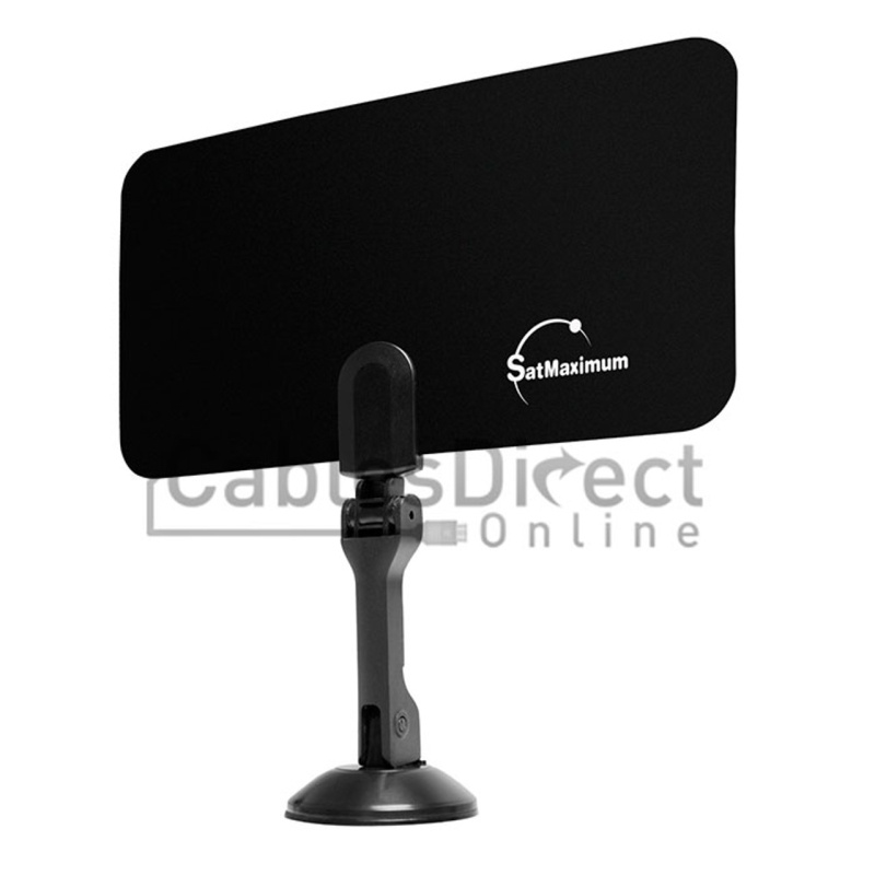 Flat Indoor Antenna Vhf/Uhf Digital Analog Hd Tv Dtv