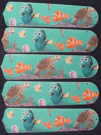 New Finding Nemo 52" Ceiling Fan Blades Only