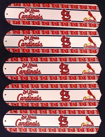 New Mlb St. Louis Cardinals 52" Ceiling Fan Blades Only