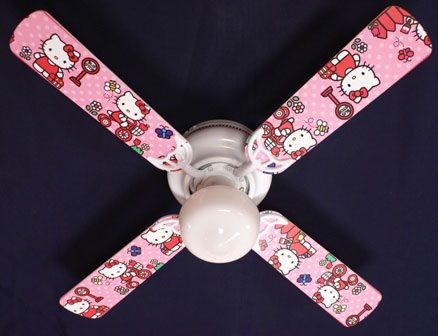 New Hello Kitty Pink Kids Ceiling Fan 42"