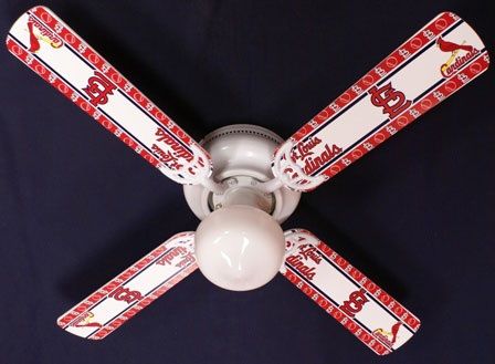 New Mlb St. Louis Cardinals Baseball Ceiling Fan 42"