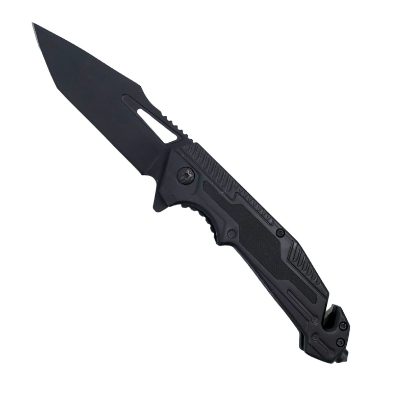 8.5" Spring Assisted Utility Knife With Tanto Blade