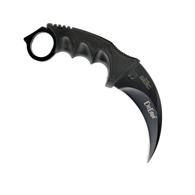 Karambit 7.5" Neck Knife - Black