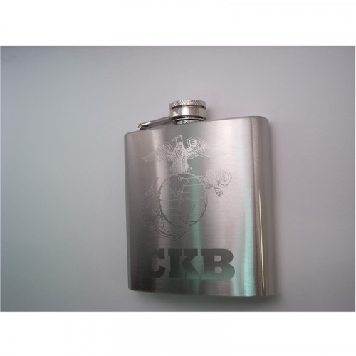 Usmc Engraved Hip Flask