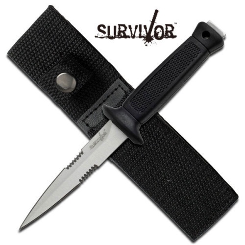 Survivor Series - Boot Knives With Nylon Sheath Color: Black Bk