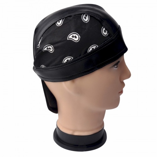 Dotted Motorcycle Skull Cap
