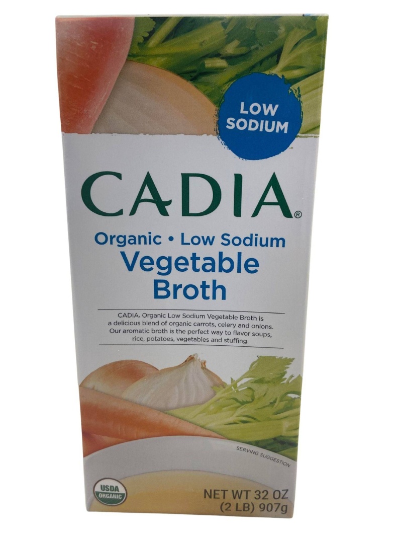 Cadia Organic Low Sodium Vegetable Broth