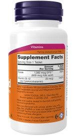 Folic Acid With Vitamin B-12 - 250 Tablets