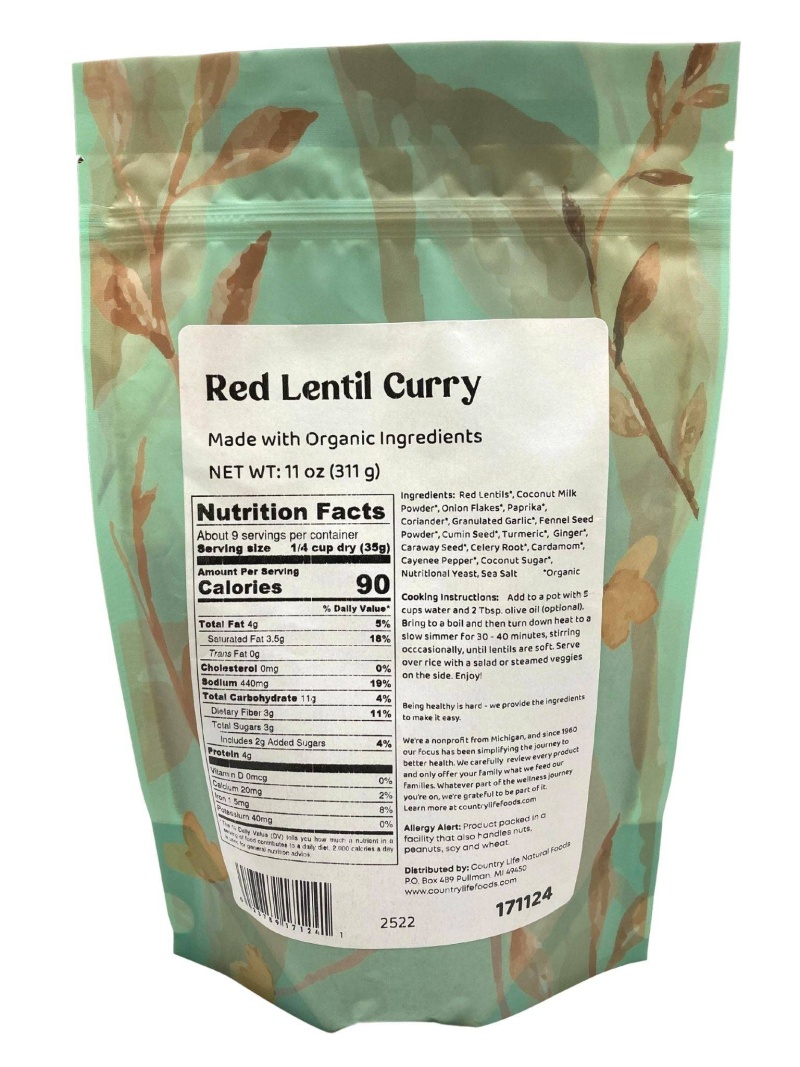 Red Lentil Curry - 11 Oz