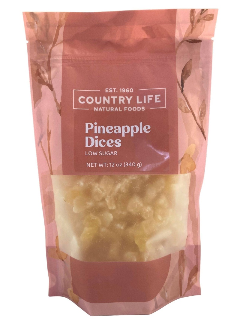Pineapple Dices, Low Sugar
