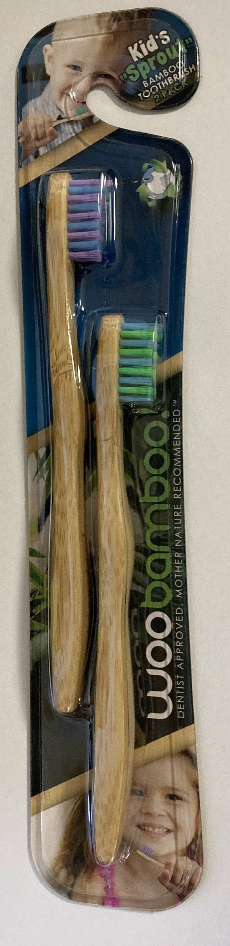 Bamboo Toothbrush Kids 2-Pack