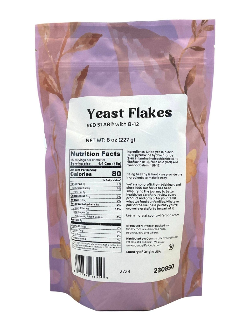 Yeast Flakes, Nutritional W/B-12 (Red Star)