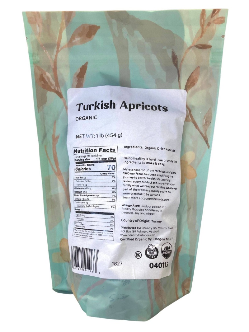 Apricots, Organic, Turkish