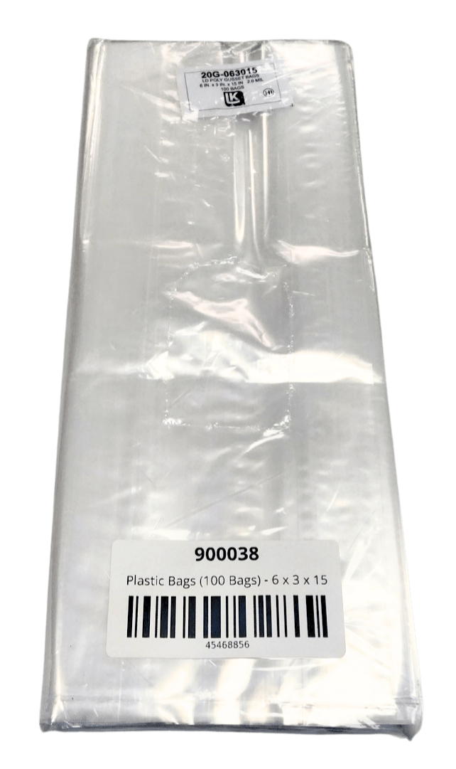 Bags, Polyethylene, 100 Bags 4 X 2 X 8 (2 Mil)