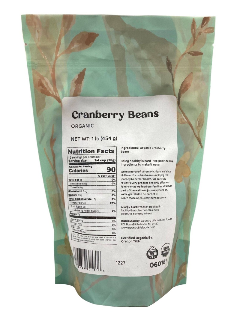 Cranberry Beans, Organic