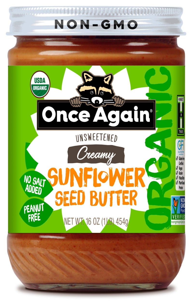 Organic Sunflower Butter, No Salt - 16 Oz