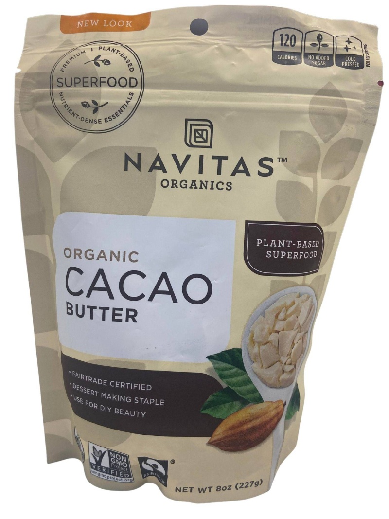 Cacao Butter, Organic - 8 Oz