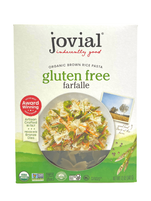 Jovial Farfalle, Brown Rice, Organic, Gluten Free - 12 Oz