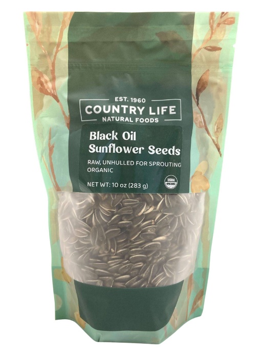 Buy Organic Black Oil Sunflower Seeds for Sprouting Online - Golden Organics