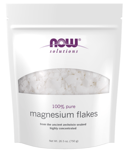 Magnesium Flakes by Now - 100% Pure and Natural Bath Additive