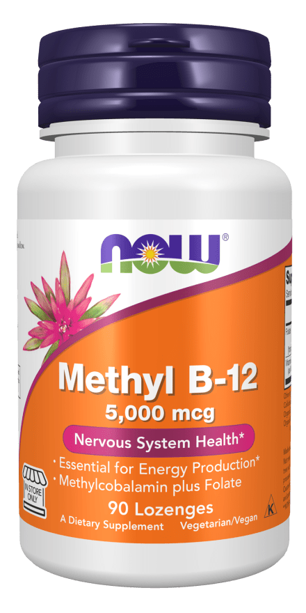 Methyl B-12 5,000Mcg - 90 Vcaps by NOW Supplements