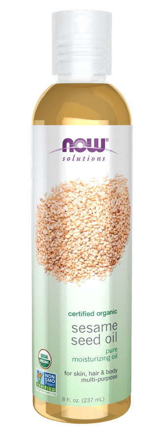 Organic Sesame Seed Oil, 8 Oz | NOW Solutions