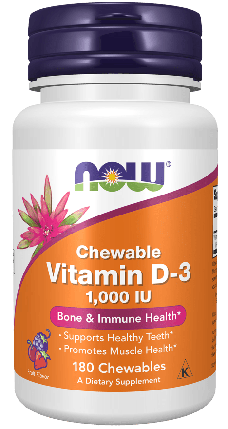 Vitamin D-3 1,000 IU, Chewable - 180 Chewables
