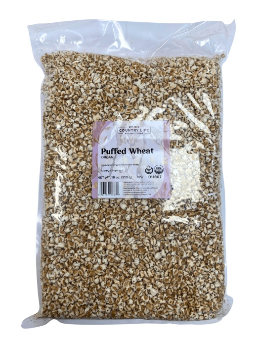Organic Puffed Wheat - Nutty Flavor, Ancient Grain Snack